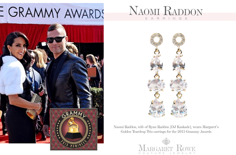 Naomi Raddon wears Margaret Rowe Couture Jewelry