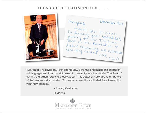 Margaret Rowe Couture Luxury Jewelry Testimonials Fans Of The Brand