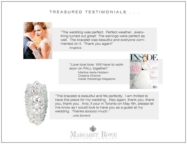 Margaret Rowe Couture Luxury Jewelry Testimonials Fans Of The Brand