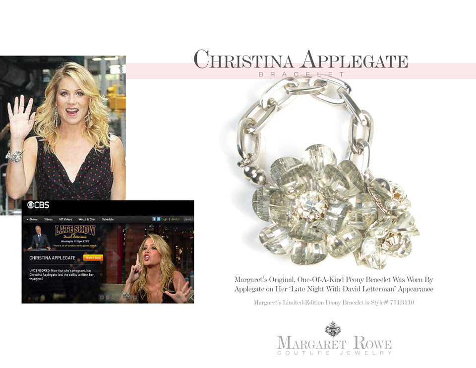 Christina Applegate wears Margaret Rowe Couture Jewelry