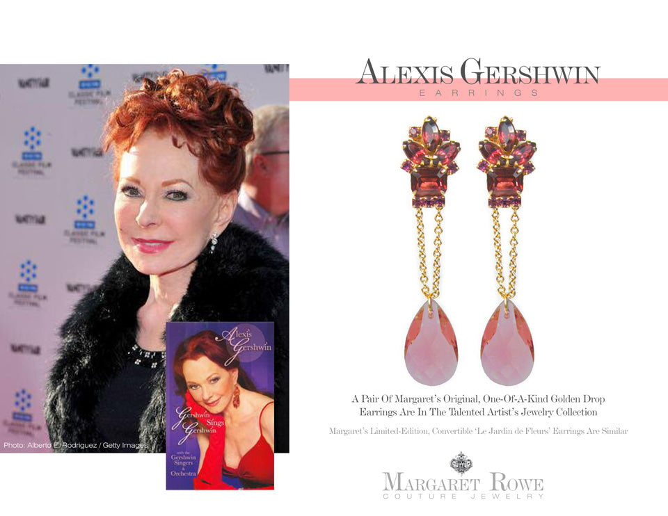 Alexis Gershwin wears Margaret Rowe Couture Jewelry