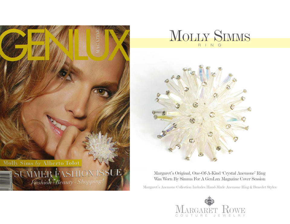 Molly Sims wears Margaret Rowe Couture Jewelry