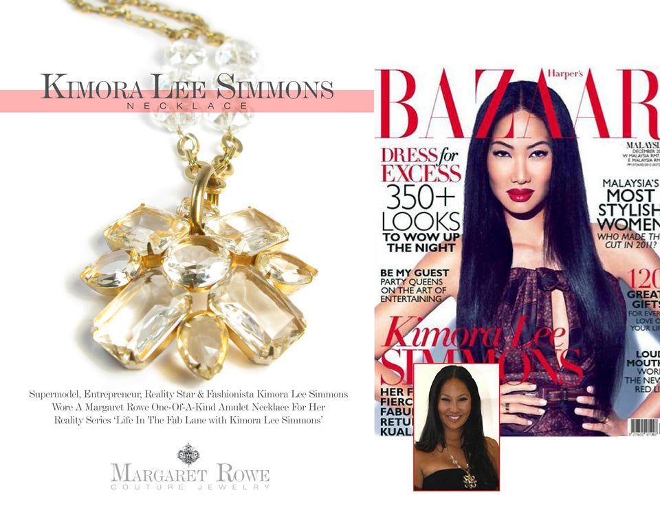 Kimora Lee Simmons wears Margaret Rowe Couture Jewelry