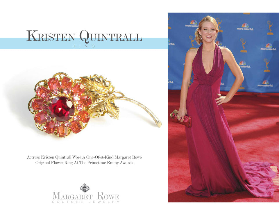 Kristen Quintrell wears Margaret Rowe Couture Jewelry