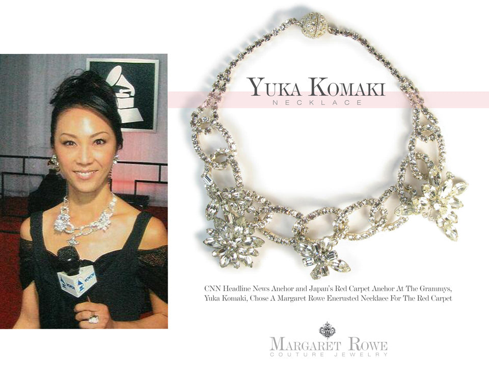 Yuka Komaki wears Margaret Rowe Couture Jewelry