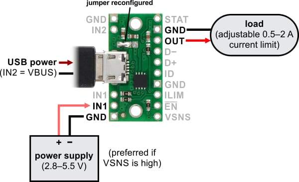 Tps2113A Power Multiplexer Carrier With Usb Micro-B Connector - Active Components