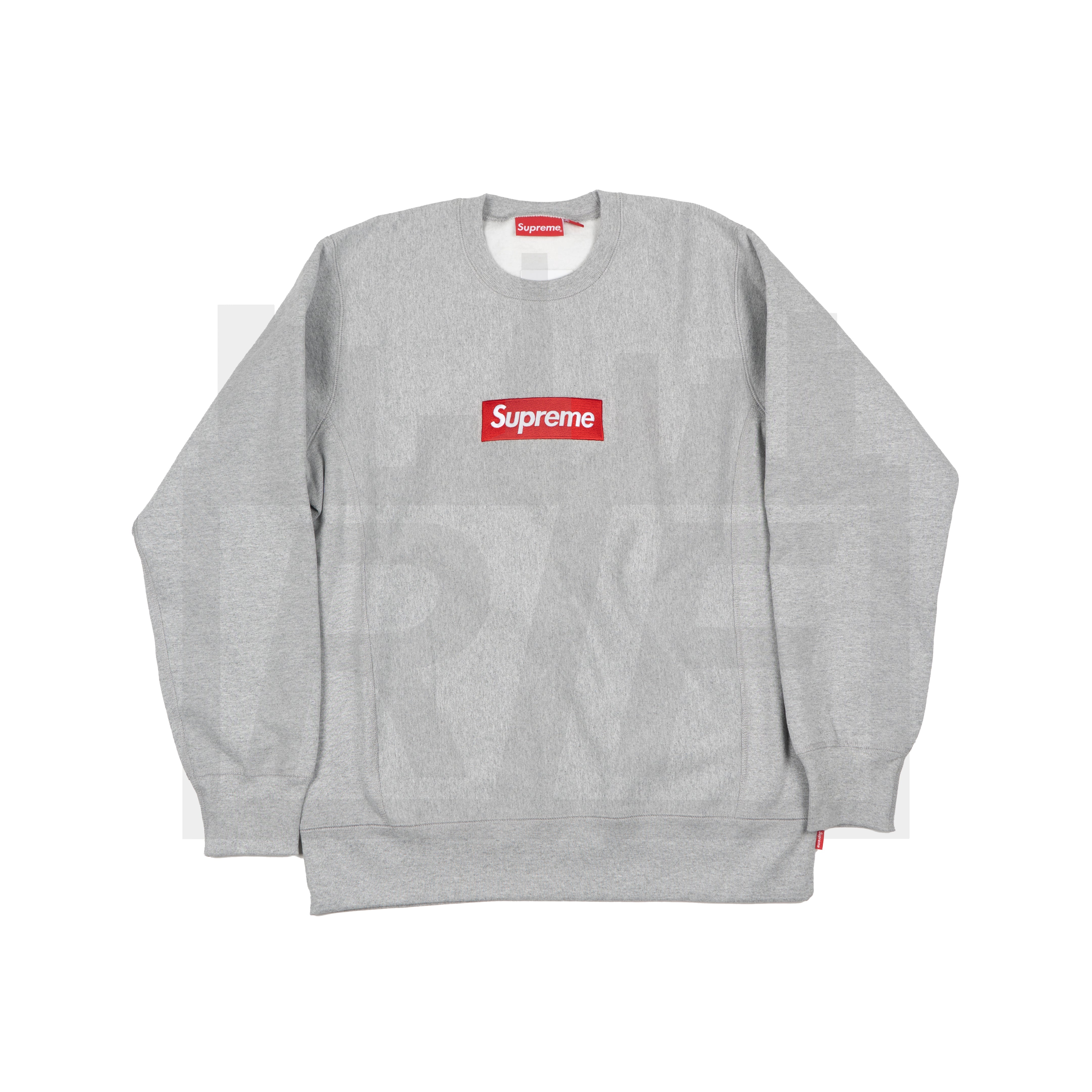 Supreme Box Logo Crewneck (F/W15) Grey – RIF LA