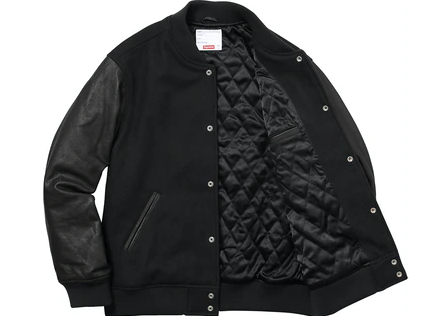 Supreme Gonz Ramm Varsity Jacket Black – RIF LA