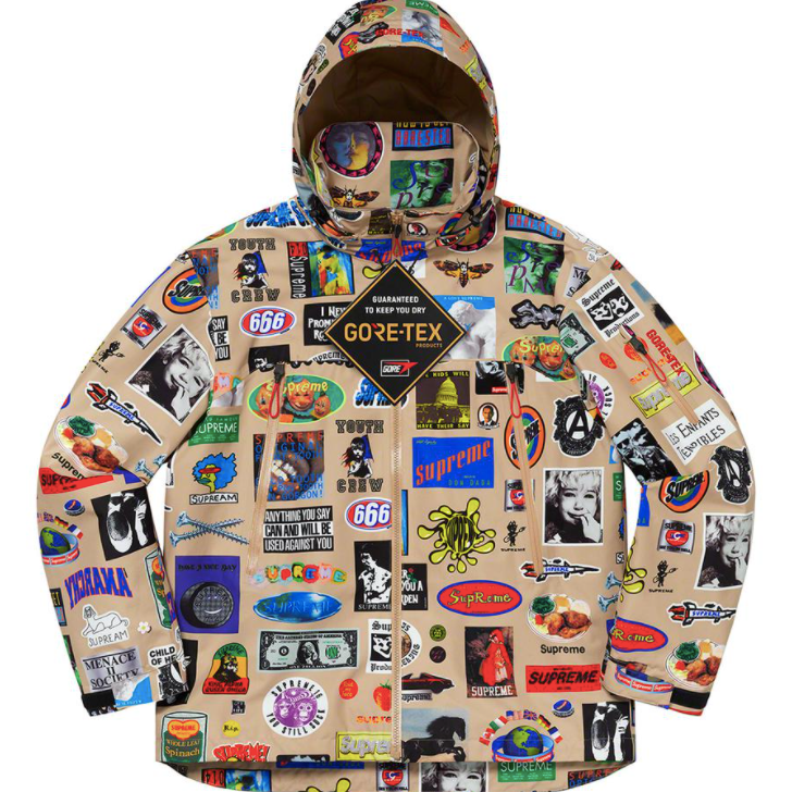 Supreme GORE-TEX Stickers Shell Jacket (SS21) Tan – RIF LA