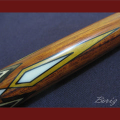 Boriz Billiards Brown Snake Skin Grip Pool Cue Stick Original Inlays New - borizcustom