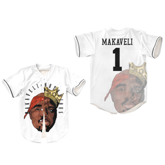 Tupac Shakur Biggie Smalls Los Angeles Baseball Jersey Thug Love Dye Sub