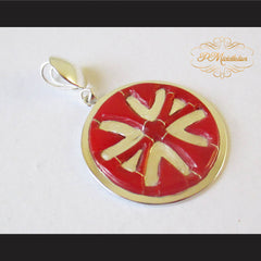 Teen Wolf Beacon Hills First National Bank Pendant Silver Red Jasper Bezel - borizcustom - 3