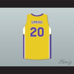 Ben Simmons 20 Montverde Academy Eagles Yellow Basketball Jersey - borizcustom