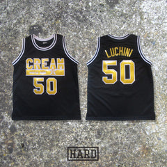 LUCHINI 50 CREAM HUSTLE GAME BLACK & GOLD BASKETBALL JERSEY by HARD - borizcustom - 3