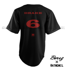 Scorpion Baseball Jersey (Black & Red)