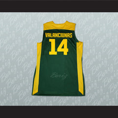Jonas Valanciunas 14 Lietuva Lithuania Basketball Jersey Any Player Stitch Sewn - borizcustom