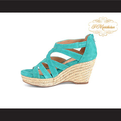 P Middleton Espadrille Jute Suede Sandal Distinctive Women's Shoes - borizcustom - 3