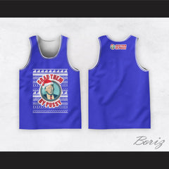 Donald Trump Grab Them By Pussy Christmas Blue Basketball Jersey