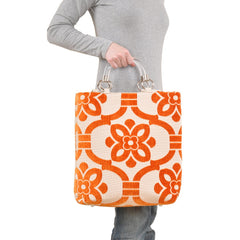 Stencil Brown Large Tote