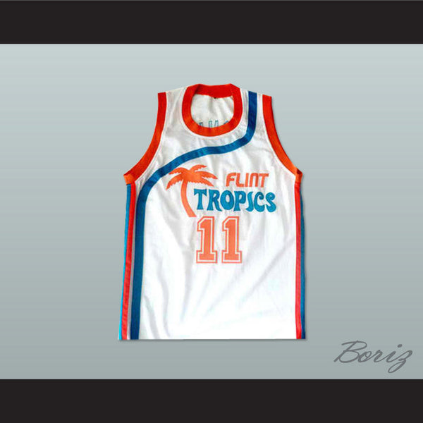 Flint Tropics 11 Ed Monix Basketball Jersey Semi Pro Team New - borizcustom