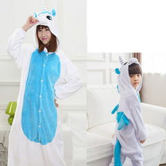 Animals Kigurumi Unicorn Costume Adult Girl kids Unicorn Onesie Flannel Panda Totoro Women Anime Jumpsuit Disguise Onepiece Suit