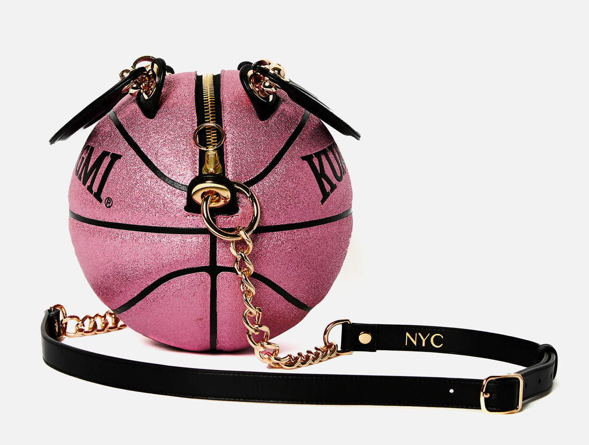 pink basketball bag