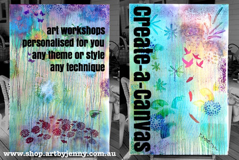 Create a Canvas and Other Art Workshops available at Art by Jenny, South Australia