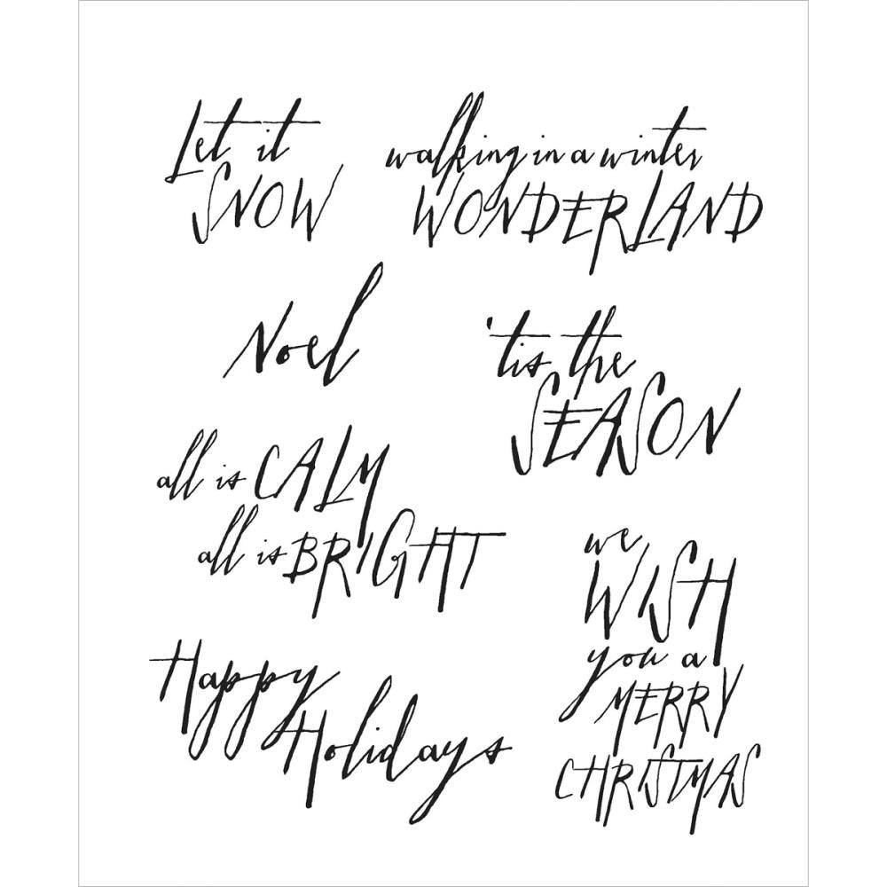 Download Tim Holtz Cling Stamps - Handwritten Holidays 2 ...