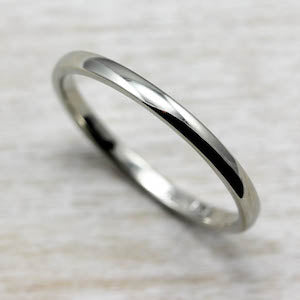 2mm Wide Low-dome Wedding Band