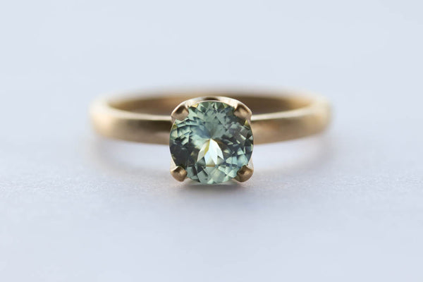 Portuguese Cut Malawi Fair-trade Sapphire Engagement Ring 
