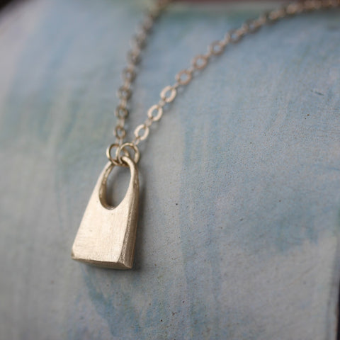 Small Padlock Necklace