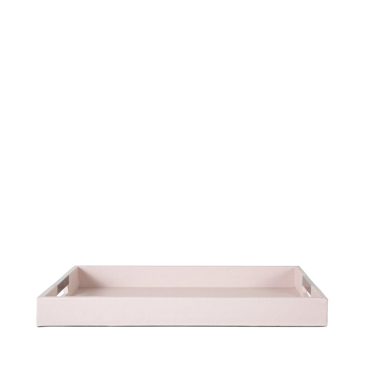 Light Pink Faux Litchi Grain Tray