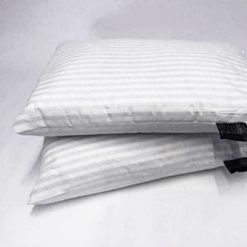 Luxury Deluxe Bounce Back Pillow Stripe Extra Filled Super Jumbo Hotel Quality 2