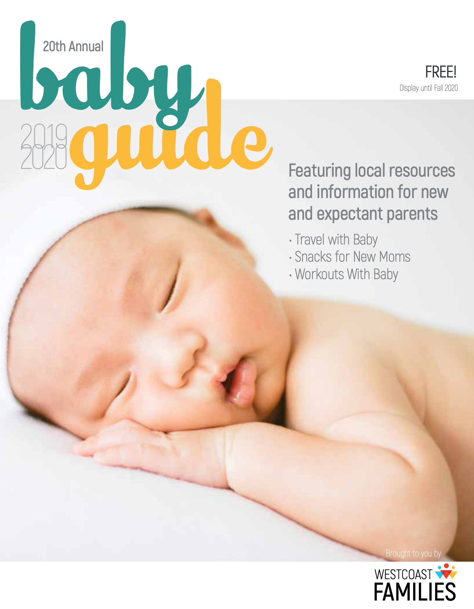 Baby Guide by Westcoast Families Magazine featuring Bonjour Baby Baskets
