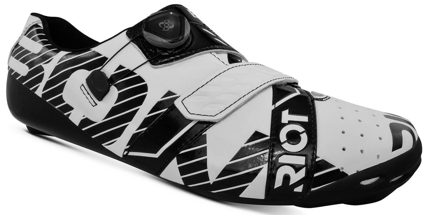 ■ 公式 ■ BONT Cycling ロードバイク用シューズ RRPWB ライオットプラス Riot+ アジアンフィット - White/Black  [ユニセックス]