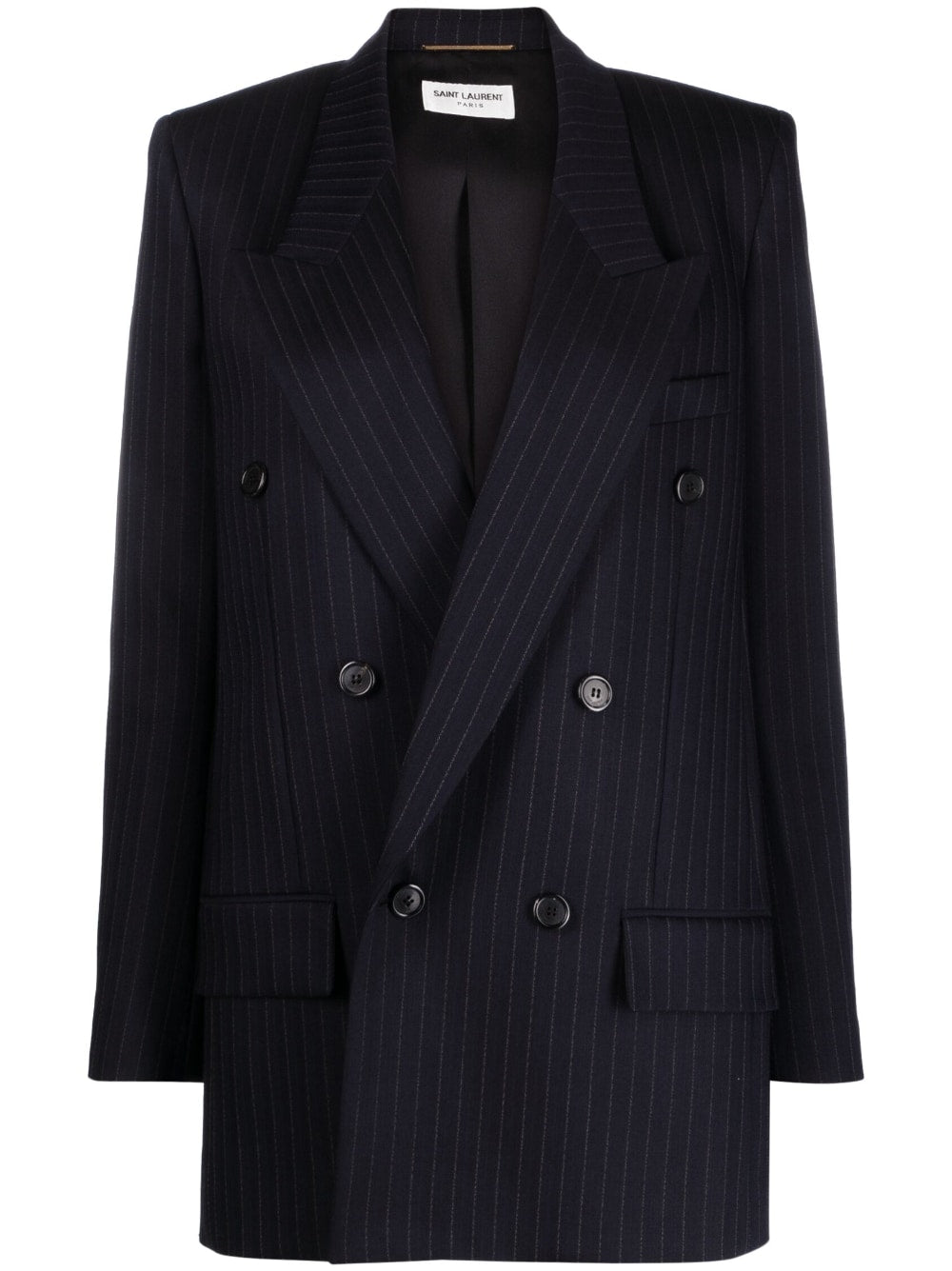 PINSTRIPE DOUBLE-BREASTED BLAZER | SAINT LAURENT | Verso