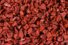 red landscape rubber mulch