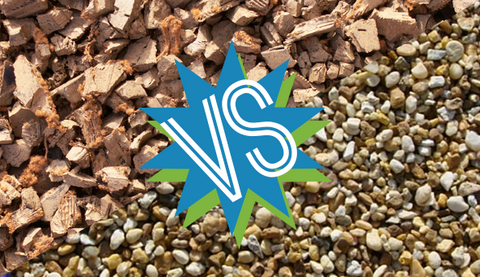 rubber mulch vs pea gravel