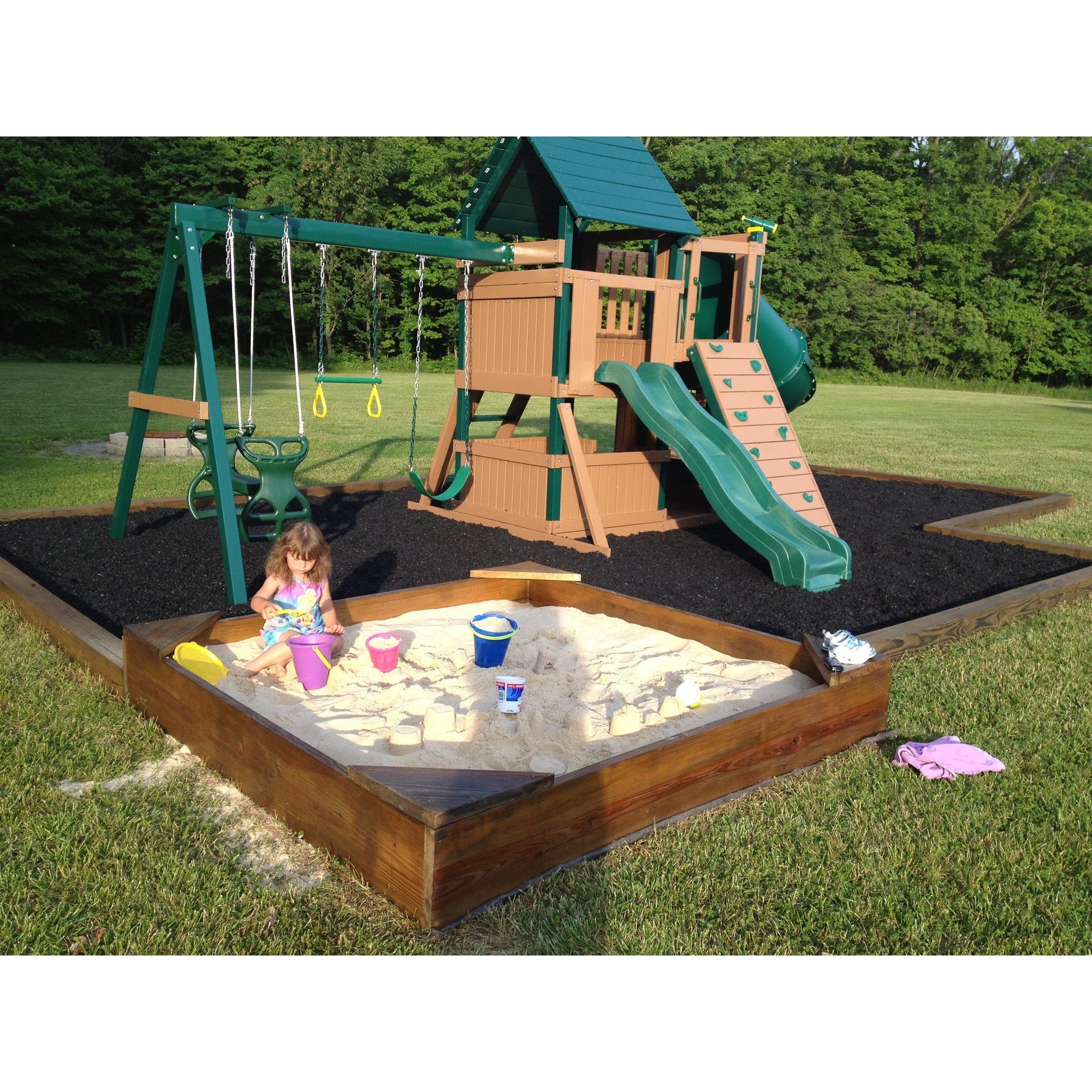 Black Rubber Mulch for Playgrounds