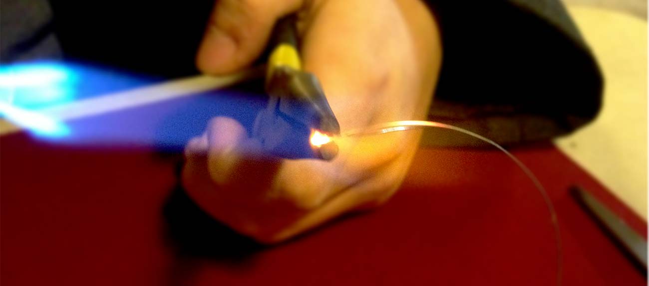 Torching a rebuilt electronic cigarette coil