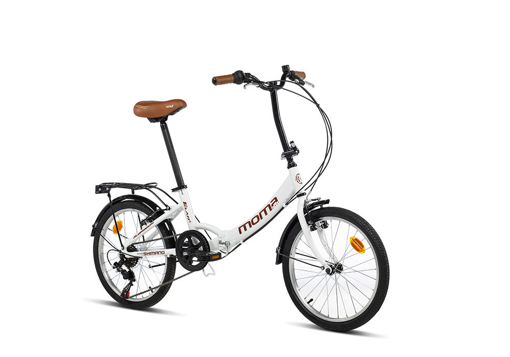 Bicicleta plegable Class 2 Blanca – Moma Bikes