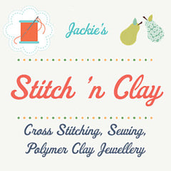 Jackie's Stitch 'n Clay logo