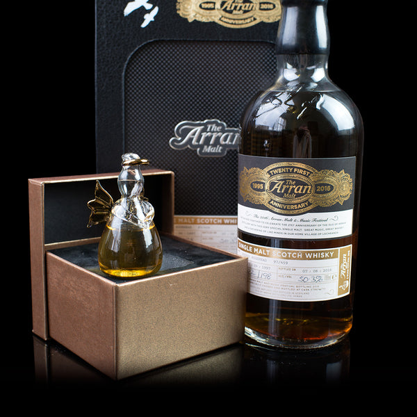 The Arran Malt Festival Bottle 2016 Limited Edition Angel by Angels' Share Glass