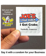 say it with a condom for your restaurant