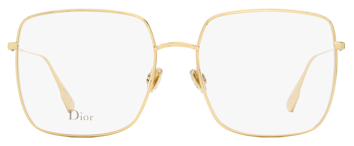 steek Nadeel Dronken worden Dior Women's Square Eyeglasses Stellaireo 1 J5g Gold 56mm | Shop Premium  Outlets
