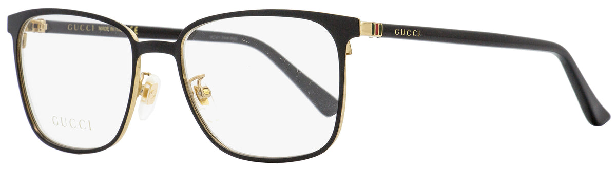 Gucci Mens Eyeglasses Gg0294o 002 Blackgold 54mm Shop Premium Outlets