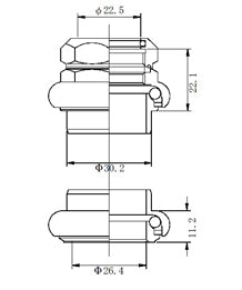 Tange Seiki Levin CDS headset drawing