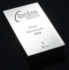 Rare Earth Bullion's holmium 1 kg bar offered by RWMM