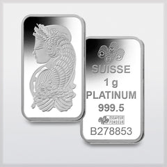 PAMP Suisse 1 gram platinum bar