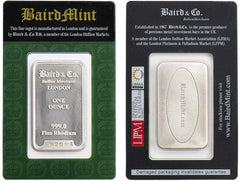 Baird & Co. rhodium bars as offered by RWMM